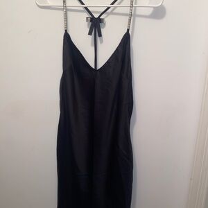 Victoria’s Secret Crystal Bow Satin Mini Slip